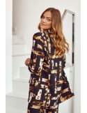 Damenjacke mit Animal-Print, Schwarz und Beige 6007 – Online-Shop – Boutique